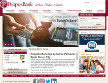 Tablet Screenshot of peoples-ebank.com